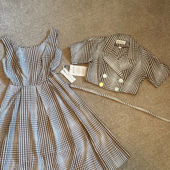 NWT Vintage 1959s Dress w/ Matching Bolero Jacket - Picture 5 of 8